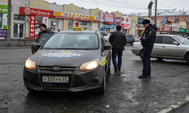 Рейд ГИББД против нелегальных такси в Барнауле