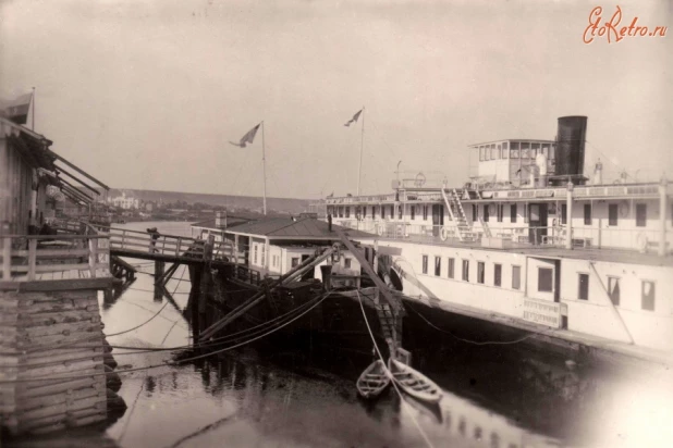 Бийск, 1910-1920. На речной пристани.