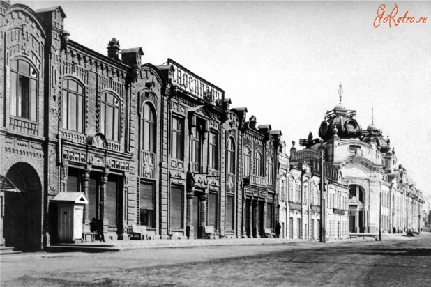 Бийск, 1917 год. Улица Торговая.