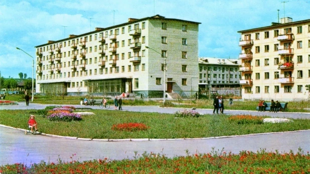 Бийск, 1971 год. Комсомольский бульвар.