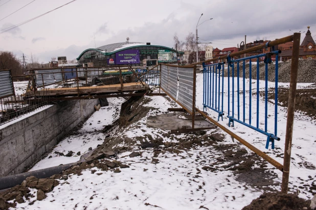 Репортаж со строительства туристического кластера в Барнауле.