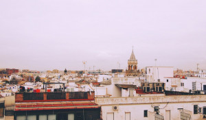 Испания. Европа. Крыши города.