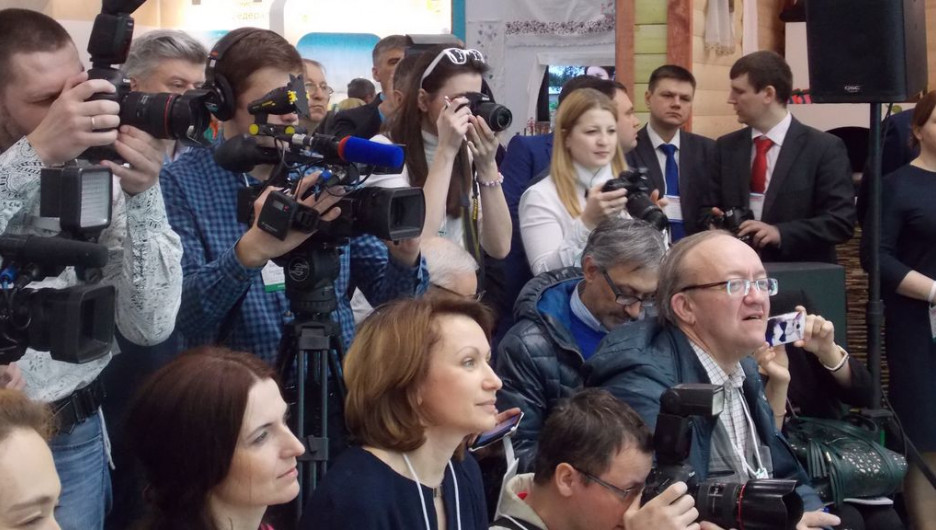 Алтайский край представляют журналистам на "Интурмаркете-2016".