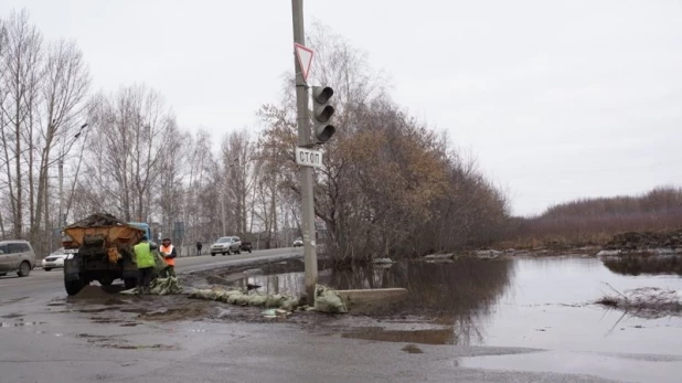 Затопление улицы Просторной.