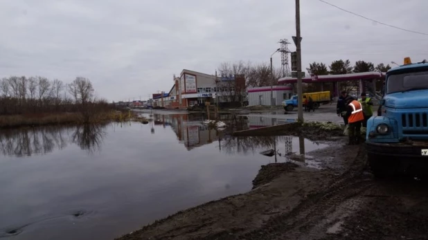 Затопление улицы Просторной.