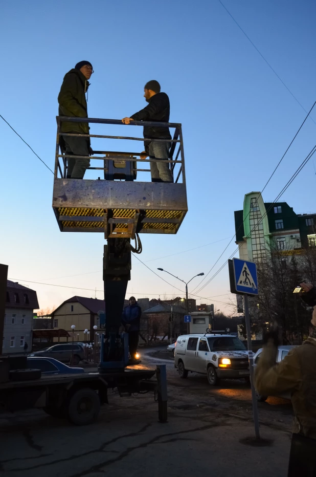 Барнаульские конструкторы показали проецируемую дорожную "зебру".