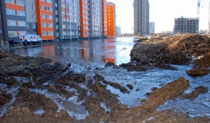 Потоп в барнаульских новостройках.