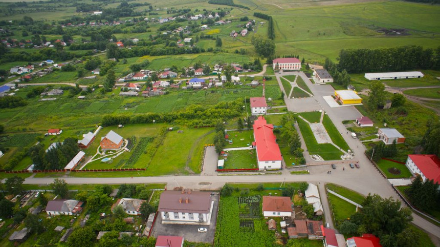 Вид на Центральную площадь села Бочкари.