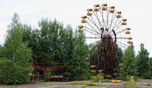 Припять после катастрофы на Чернобыльской АЭС.