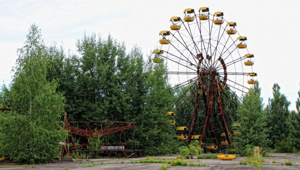 Припять после катастрофы на Чернобыльской АЭС.