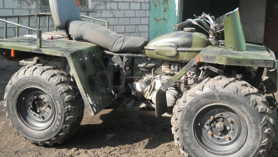 Житель алтайского села из мотоцикла и машины сделал квардоцикл