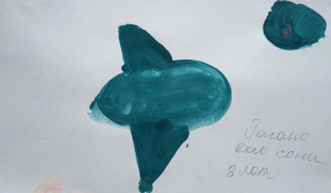 Дети из приюта "Солнышко" нарисовали "Космос".