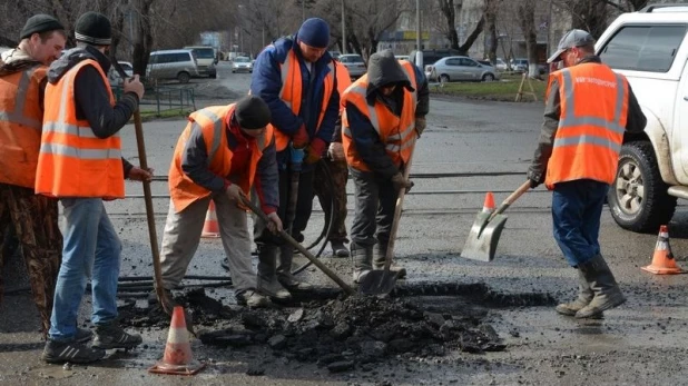 Дорожный ремонт.