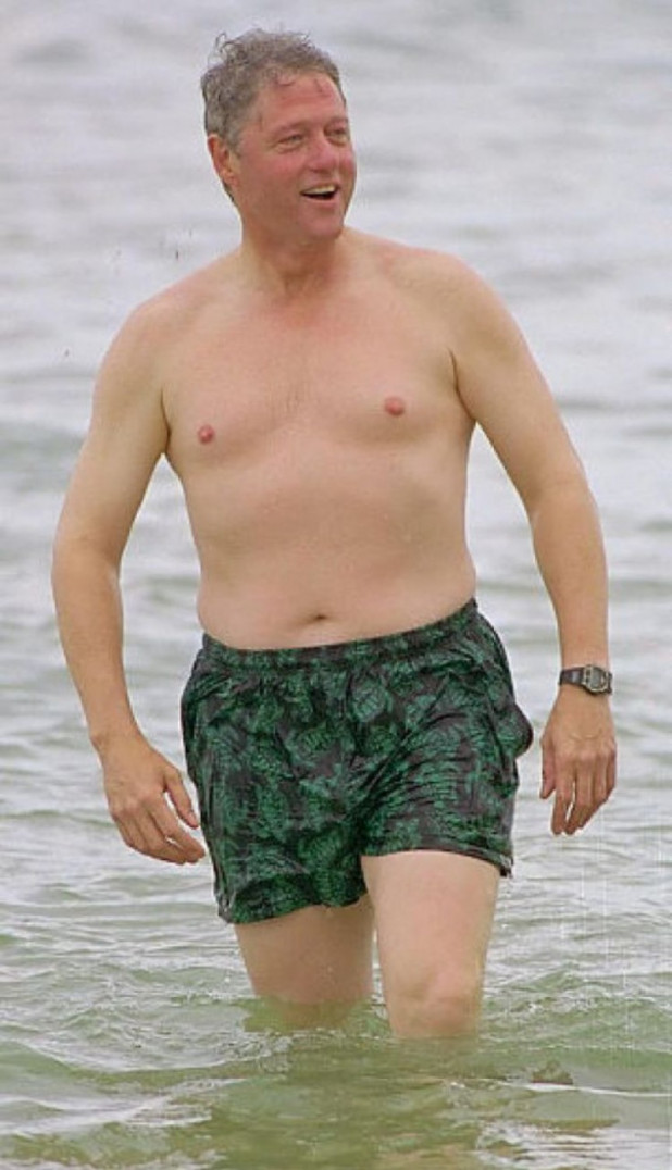 Билл Клинтон, каникулы на Гавайях 1993 год. 