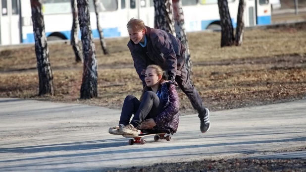 Мгновение барнаульского апреля.