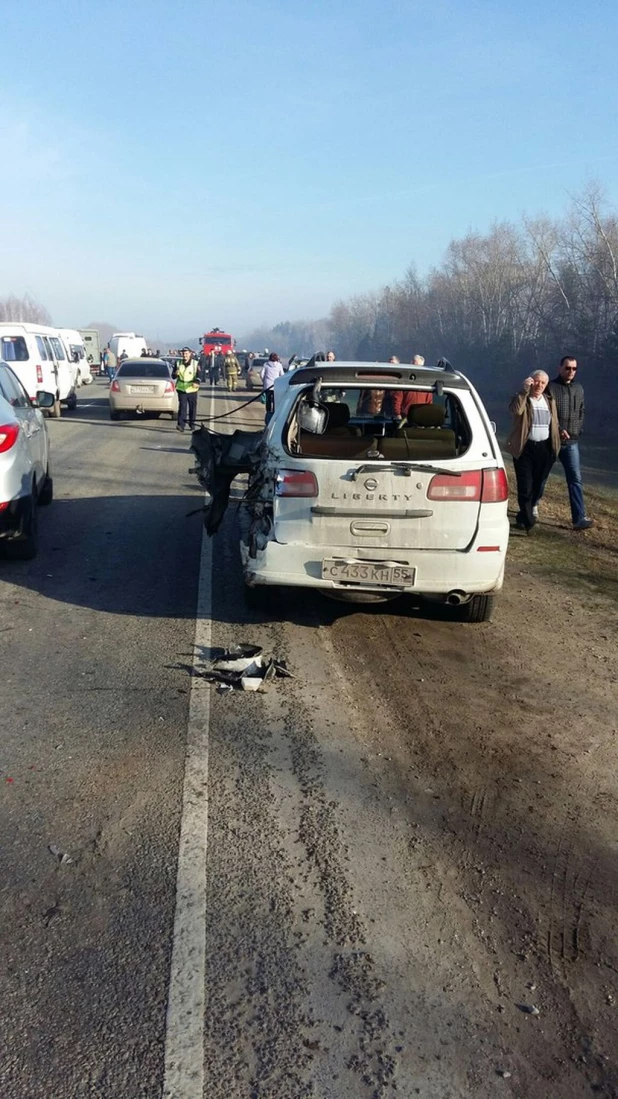 Массовая авария под Омском. 18 апреля 2016 года.