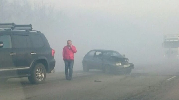 ДТП на трассе "Барнаул-Новосибирск".