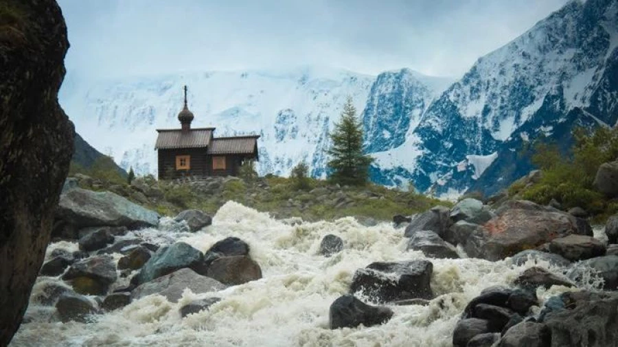 Часовня в Горном Алтае. Часовня в Горном Алтае.