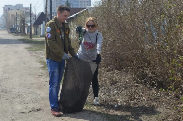 Субботник в Барнауле.