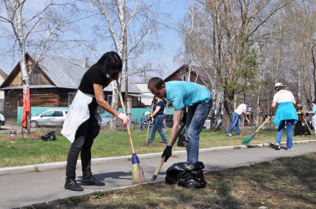 Субботник в Барнауле.