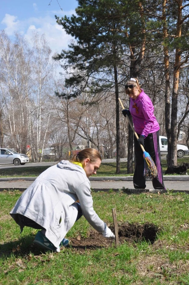 Субботник в Барнауле.