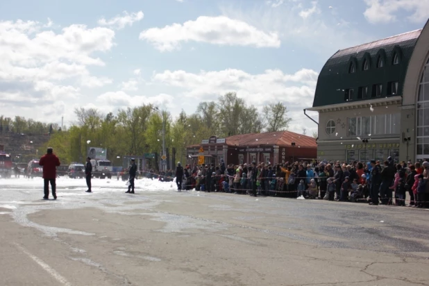 Выставка пожарной техники в Барнауле.