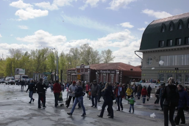 Выставка пожарной техники в Барнауле.