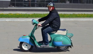 Мотоциклист в Барнауле.