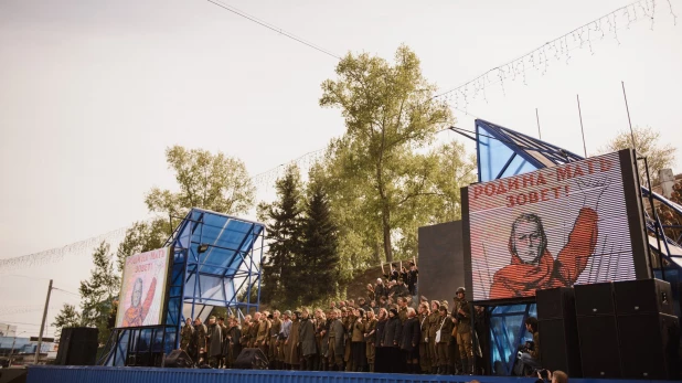 Реконструкция "Битва за Москву". Барнаул, 5 мая 2016 года.