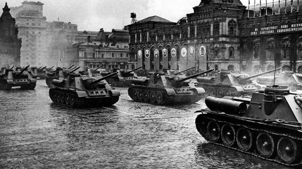 Первый Парад Победы. Москва, 24 июня 1945 года.