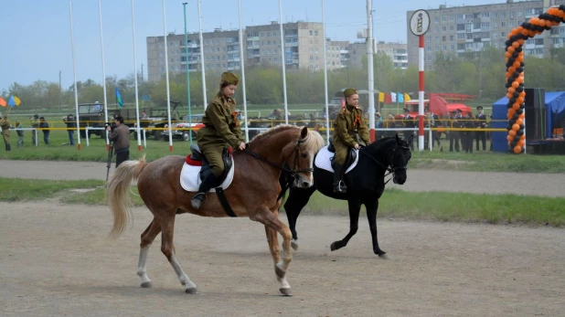 Конный праздник на Барнаульском ипподроме.