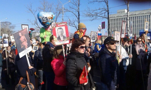 "Бессмертный полк" на Сахалине.