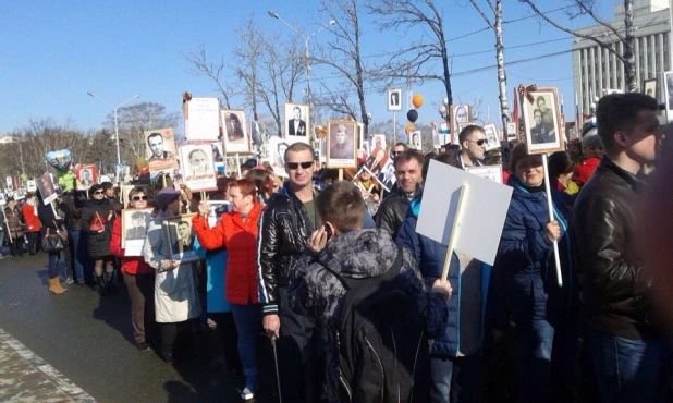 "Бессмертный полк" на Сахалине.