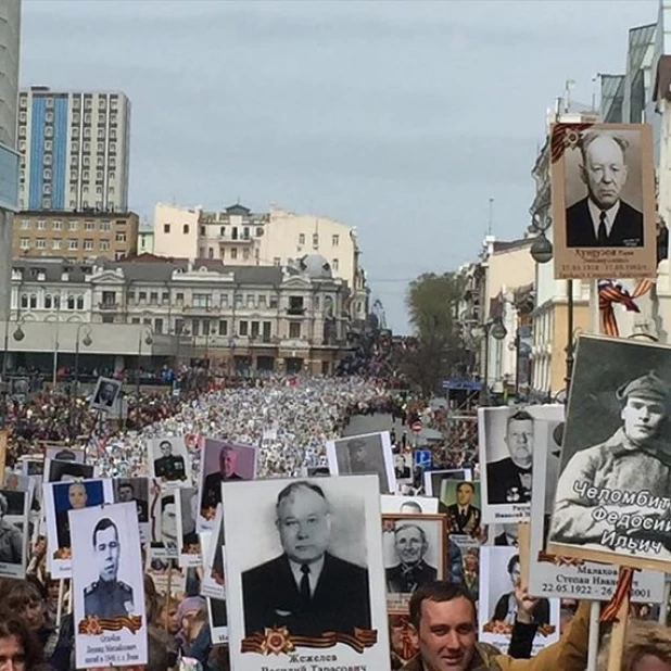 "Бессмертный полк" и парад Победы во Владивостоке.