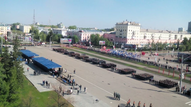 День Победы в Барнауле. 9 мая, 2016 год.