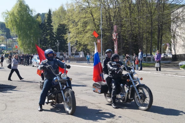 Автомотовелопробег в Белокурихе.