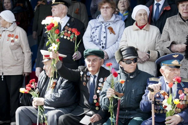 "Бессмертный полк" в Барнауле. 9 мая 2016 года.