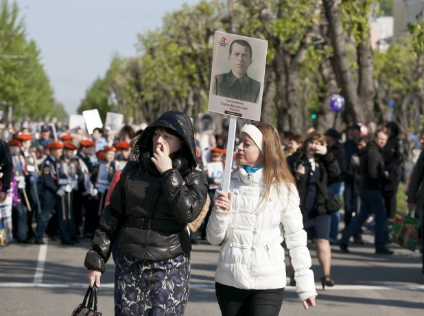 Парад Победы в Барнауле 9 мая 2016 года.