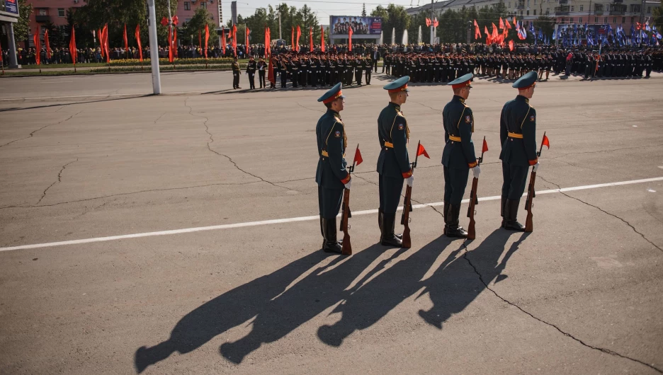 День Победы в Барнауле. 9 мая, 2016 год.