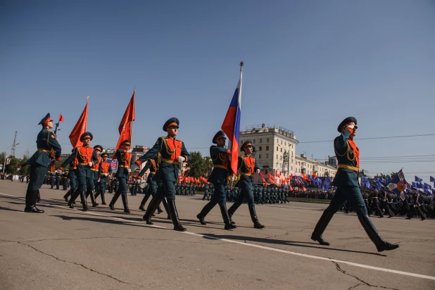 День Победы в Барнауле. 9 мая, 2016 год.