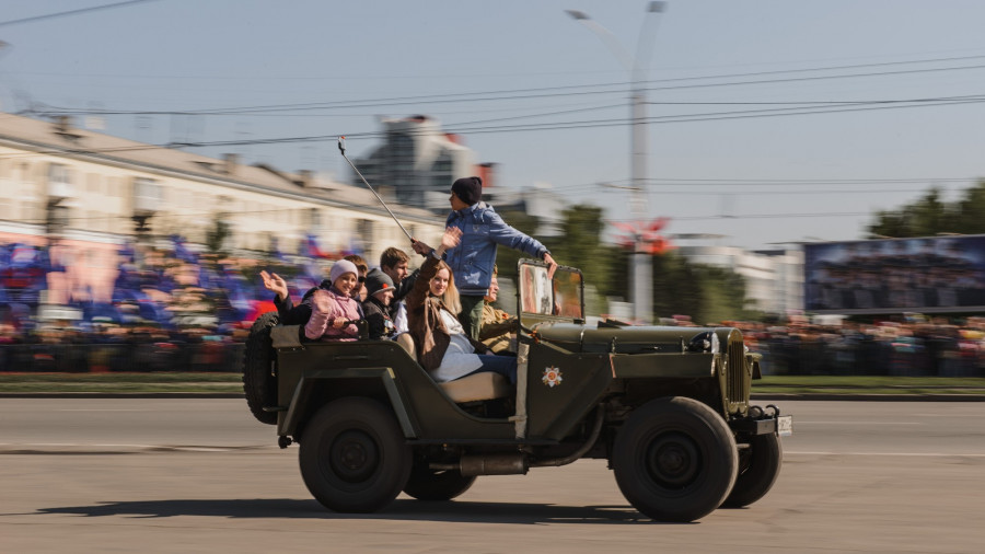 День Победы в Барнауле. 9 мая, 2016 год.