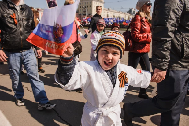 День Победы в Барнауле. 9 мая, 2016 год.