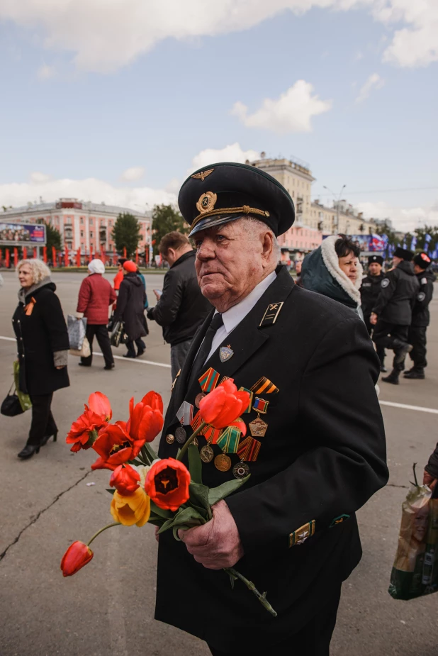 День Победы в Барнауле. 9 мая, 2016 год.