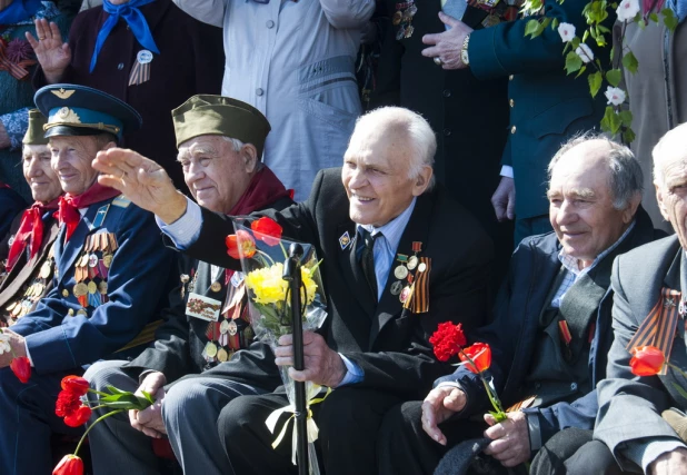 "Бессмертный полк" в Барнауле. 9 мая 2016 года.