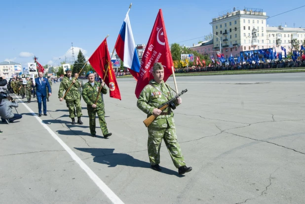 "Бессмертный полк" в Барнауле. 9 мая 2016 года.