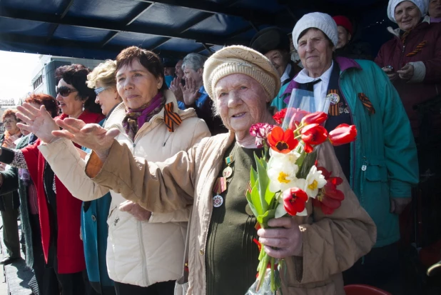 "Бессмертный полк" в Барнауле. 9 мая 2016 года.