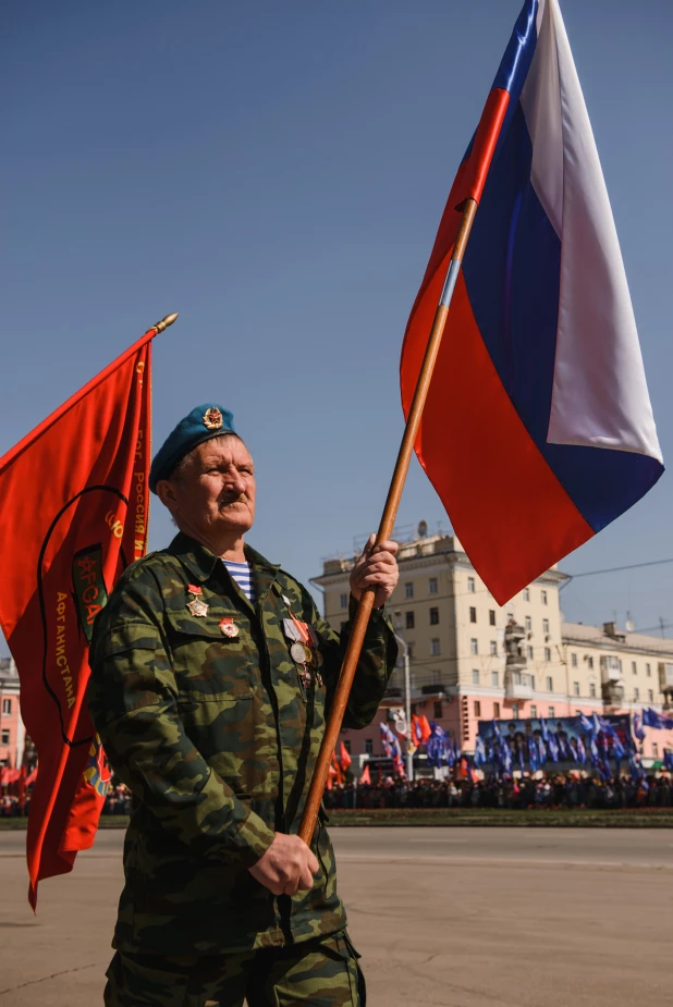 "Бессмертный полк" в Барнауле. 9 мая 2016 года.