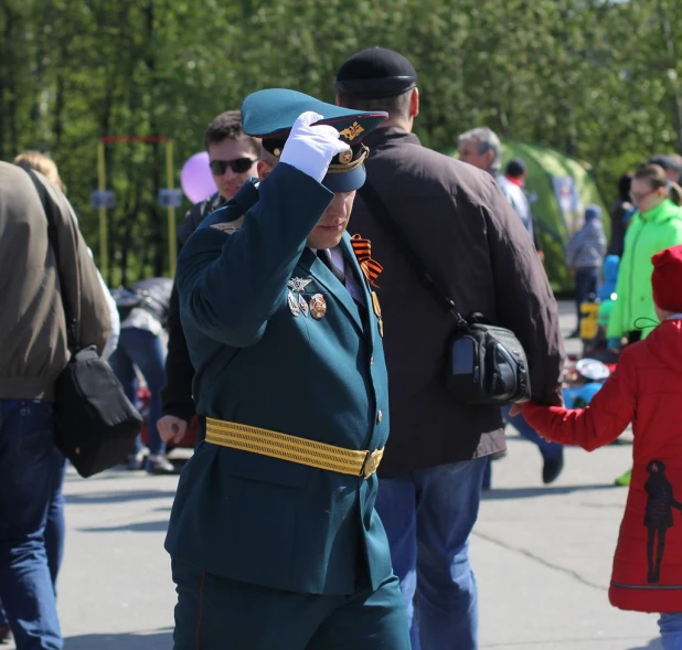 День Победы в Барнауле. 9 мая 2016 года.