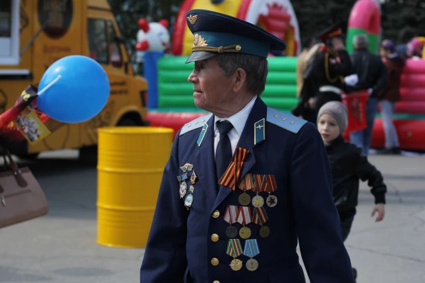 День Победы в Барнауле. 9 мая 2016 года.