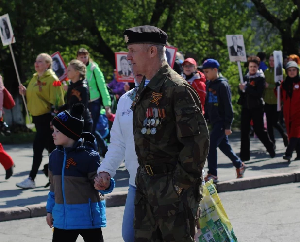 День Победы в Барнауле. 9 мая 2016 года.